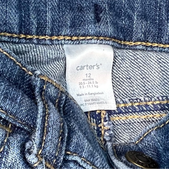 Carters Pink/Gold Top And Jeans 12mth Outfit - Picture 4 of 4